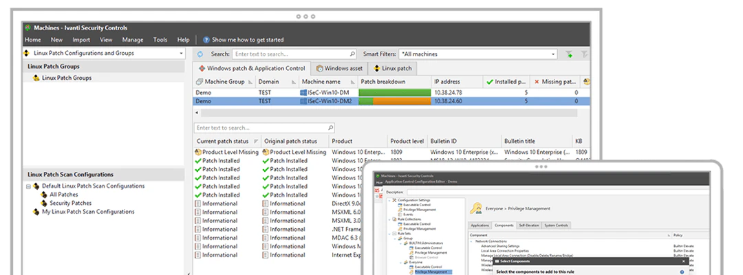 screenshot of Ivanti Security Controls
